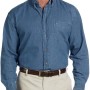 Men's Denim Shirt Long Sleeve Button Up Shirt Fit Casual Jeans Shirts