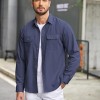 Mens Casual Button Down Shirts Long Sleeve Wrinkle-Free Shirt Lightweight Shirt Jacket